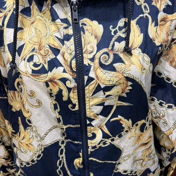 Vintage London Fog Jacket Womens Medium Track Windbreaker Sailing Nautical Large - Picture 4 of 14